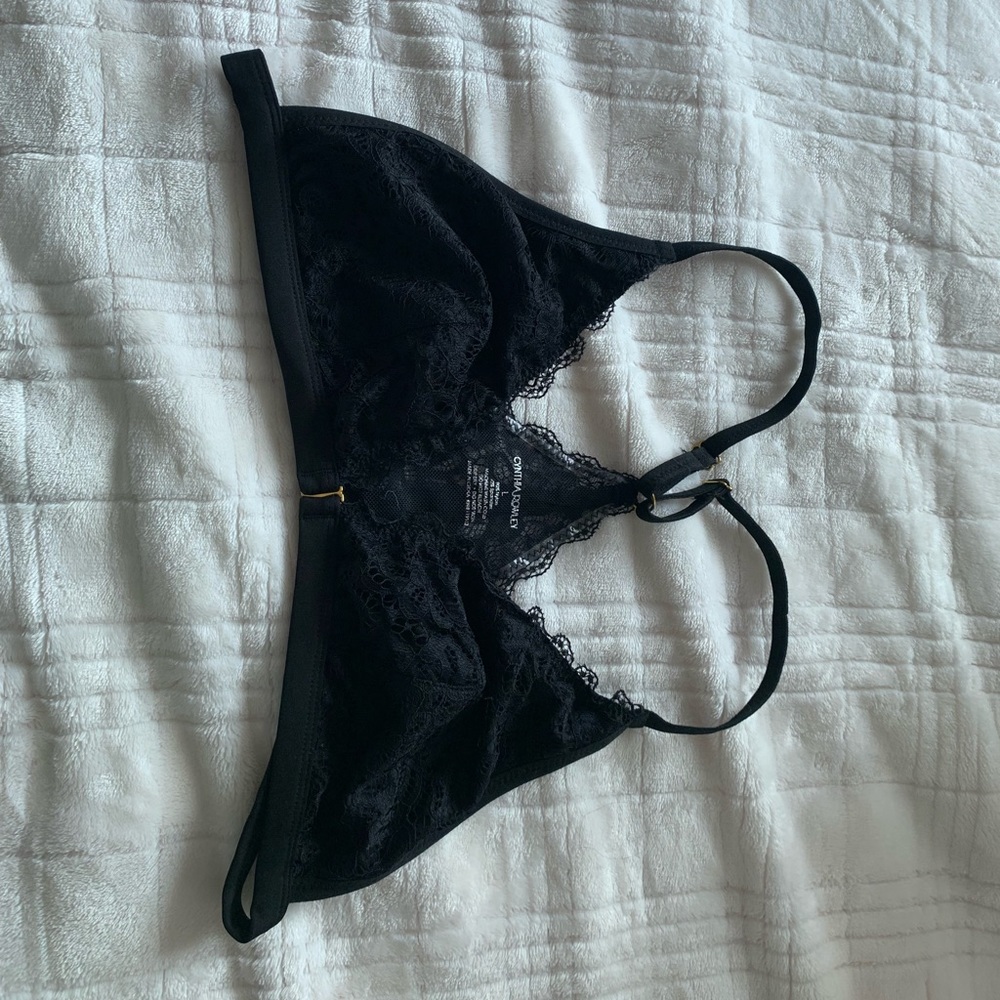 Black lace bralette